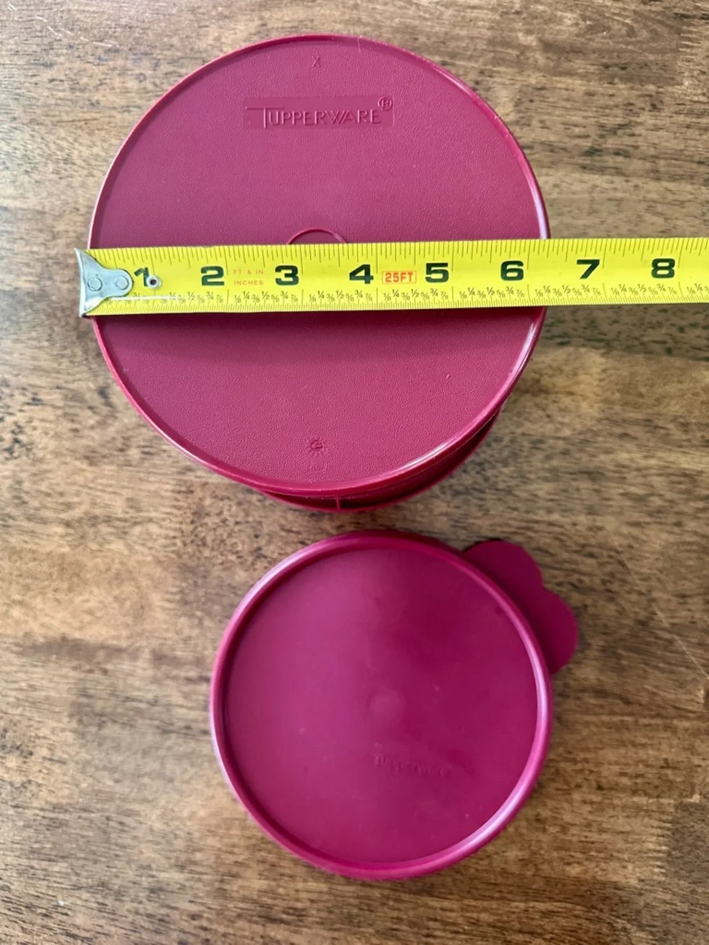 Tupperware Storage Container + Nesting/Stacking Measuring Cups & Spoons (Blue) - Picture 7 of 9